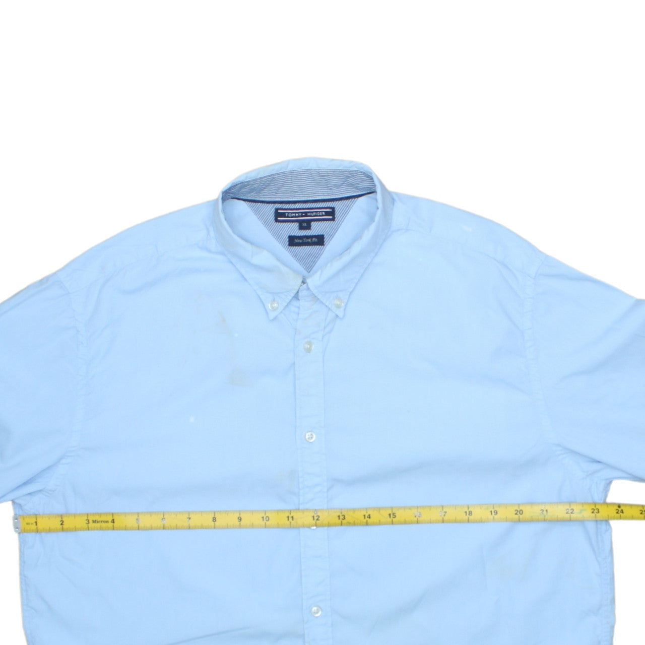 Tommy Hilfiger Men’s Blue XL Button-Up Long Sleeve Oxford Shirt