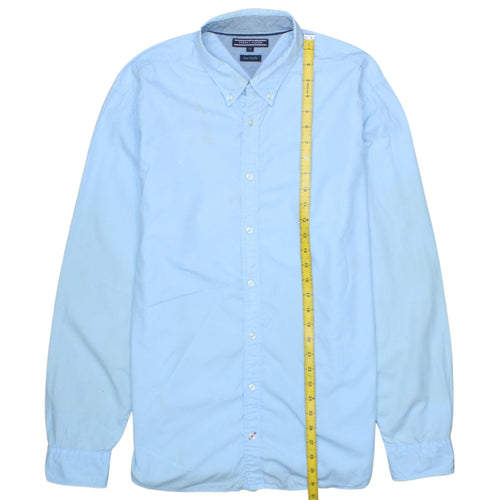 Tommy Hilfiger Men’s Blue XL Button-Up Long Sleeve Oxford Shirt