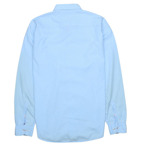 Tommy Hilfiger Men’s Blue XL Button-Up Long Sleeve Oxford Shirt
