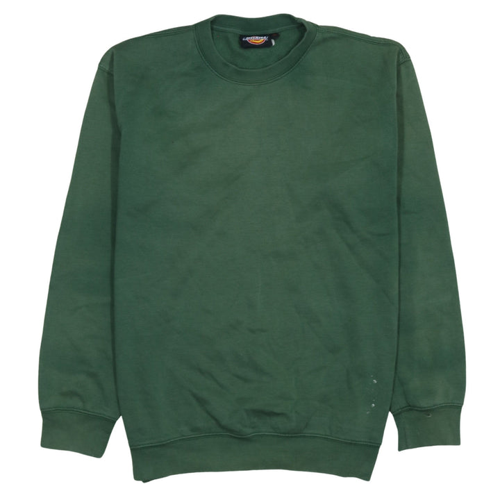 Dickies Mens Green XL Pullover Sweatshirt Crew Neck Fleece Casual