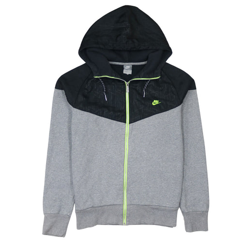 Nike Men’s Grey Full Zip Hoodie Medium Sportswear Sweatshirt