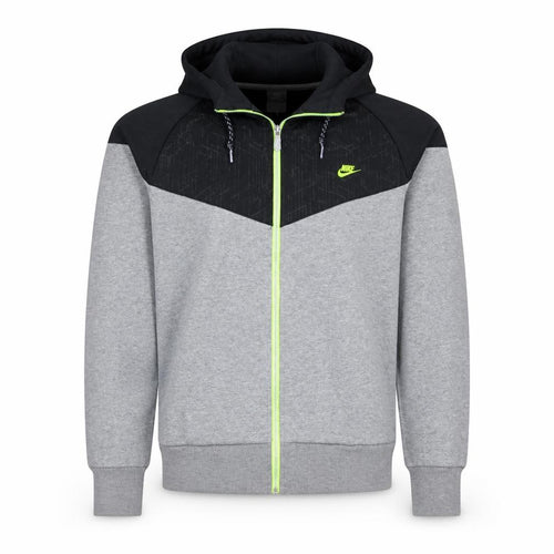 Nike Men’s Grey Full Zip Hoodie Medium Sportswear Sweatshirt