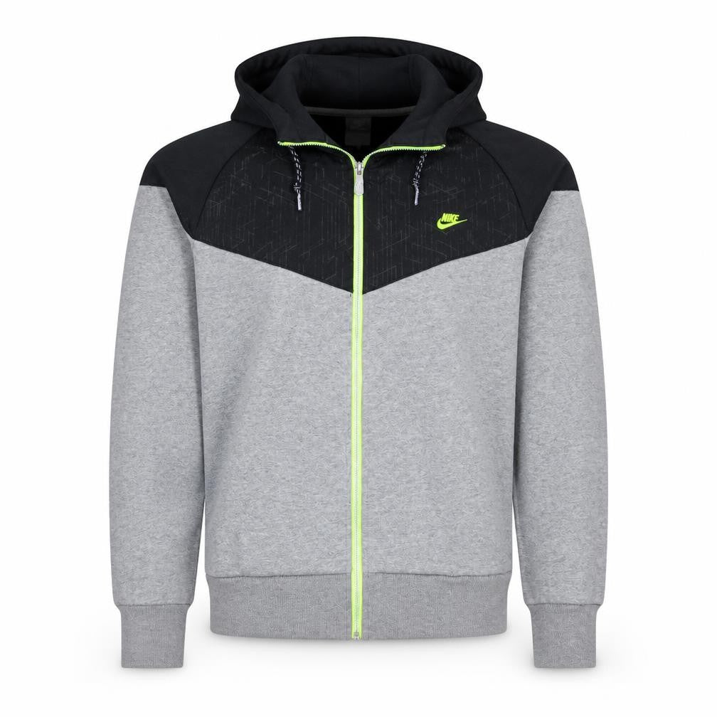 Nike Men’s Grey Full Zip Hoodie Medium Sportswear Sweatshirt
