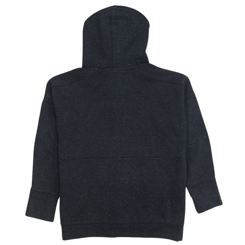 Adidas Women Black Full Zip Hoodie Size 16-18 L Hooded Sweatshirt