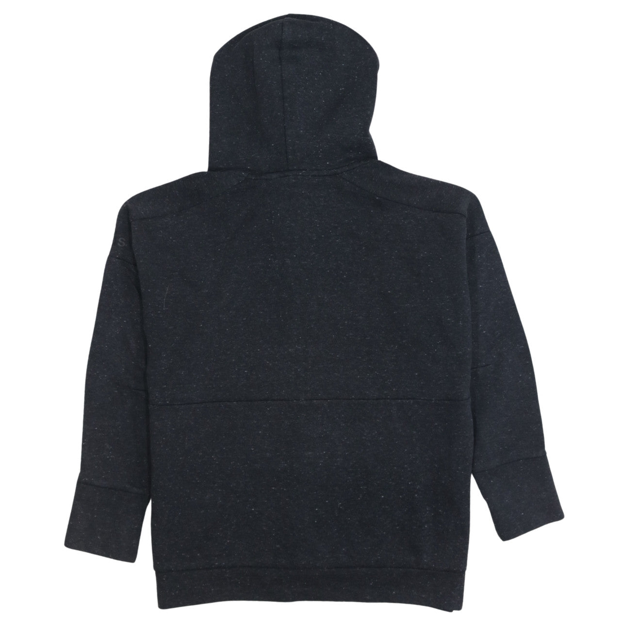 Adidas Women Black Full Zip Hoodie Size 16-18 L Hooded Sweatshirt