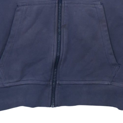 Nike Men's Blue Full Zip Camouflage Sleeve Hoodie Size S