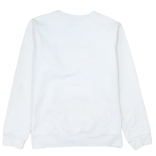 Champion Womens White XL Crew Neck Logo Sweatshirt