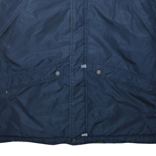 Adidas Men’s Blue Hooded Parka Jacket Size M Water Resistant