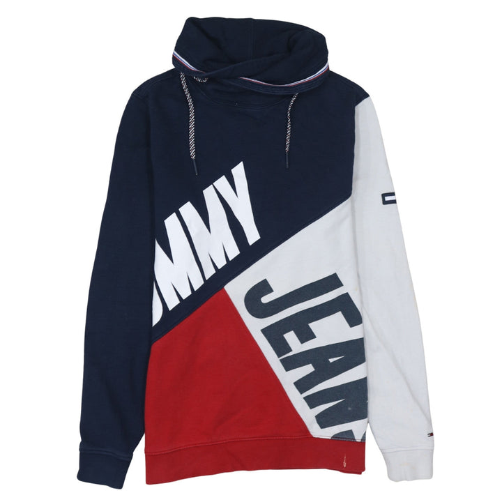 Tommy Jeans Men's Multicoloured Logo Pullover Hoodie L