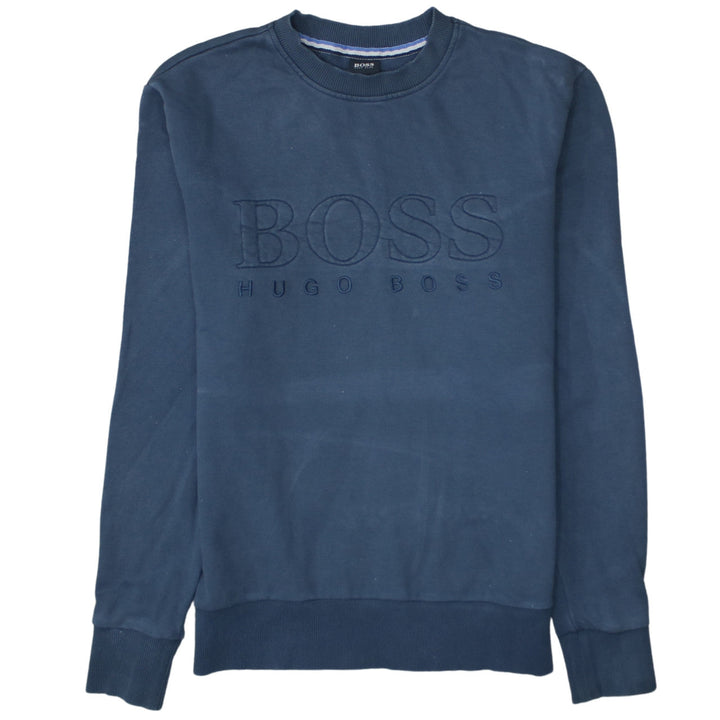 Hugo Boss Men’s Blue Cotton Pullover Sweatshirt Size S