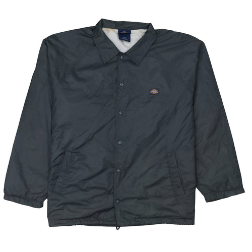 Dickies Men's Black XL Coach Jacket Nylon Lined Casual Workwear