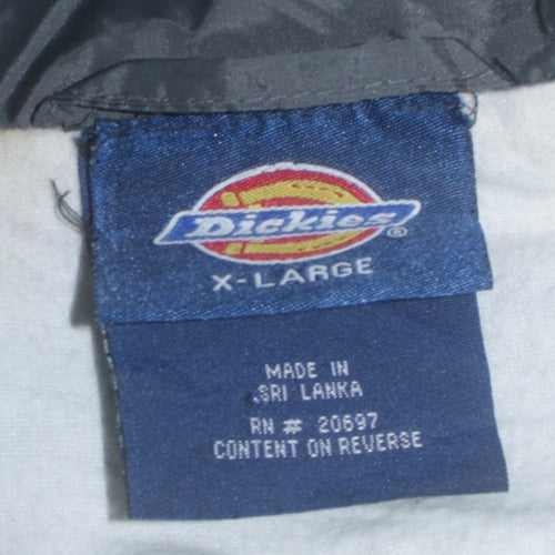 Dickies Men's Black XL Coach Jacket Nylon Lined Casual Workwear