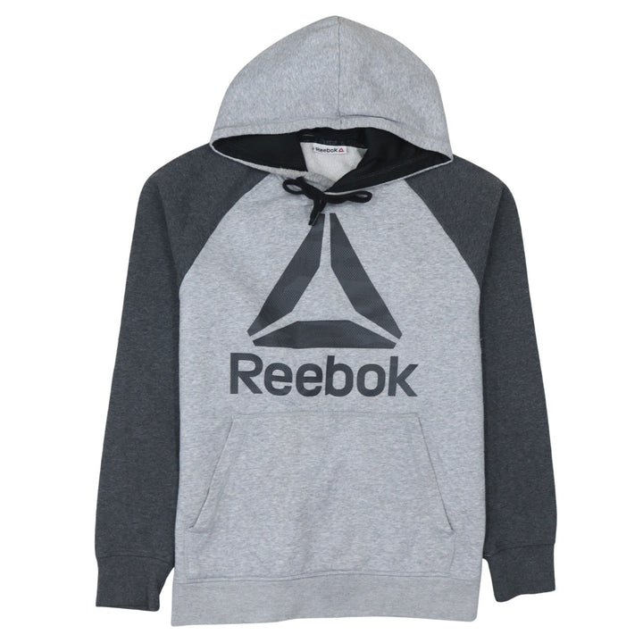 Reebok Mens Grey Pullover Hoodie Medium Sportswear Sweatshirt