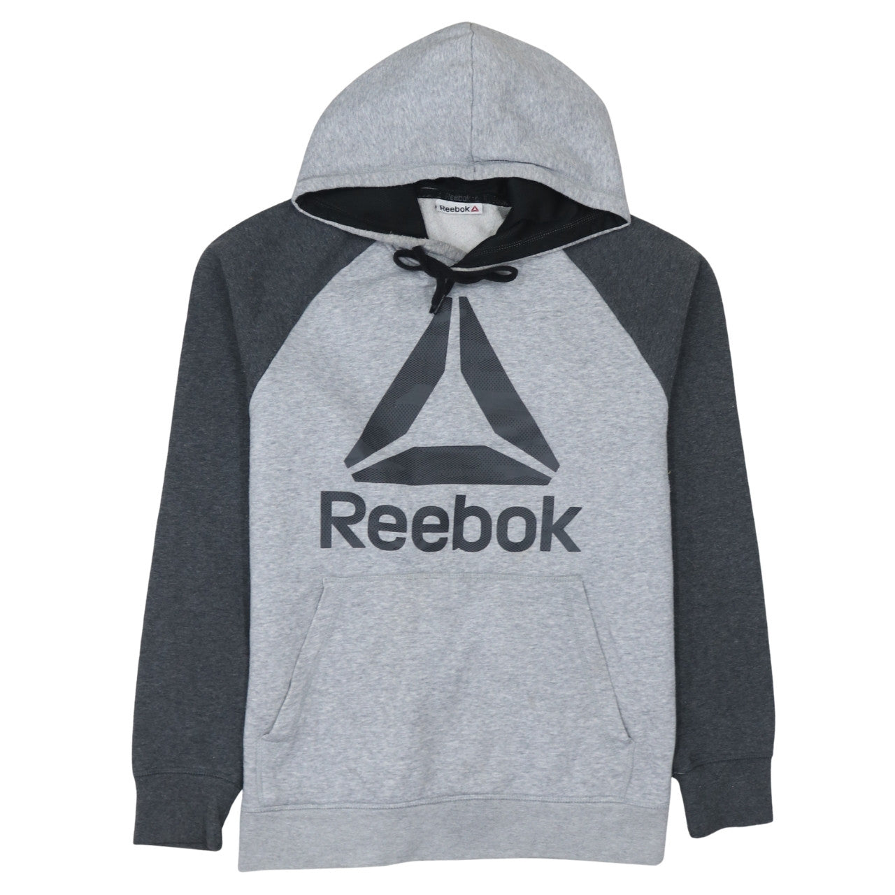 Reebok Mens Grey Pullover Hoodie Medium Sportswear Sweatshirt
