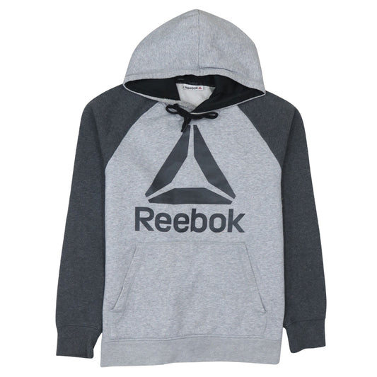 Reebok Mens Grey Pullover Hoodie Medium Sportswear Sweatshirt