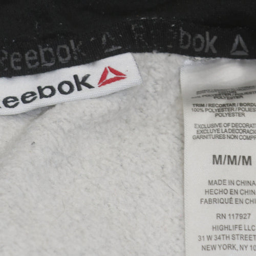 Reebok Mens Grey Pullover Hoodie Medium Sportswear Sweatshirt