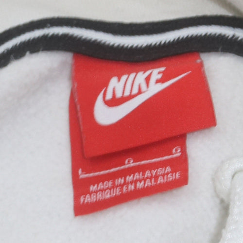 Nike Men’s White Air Pullover Hoodie L Logo Sportswear
