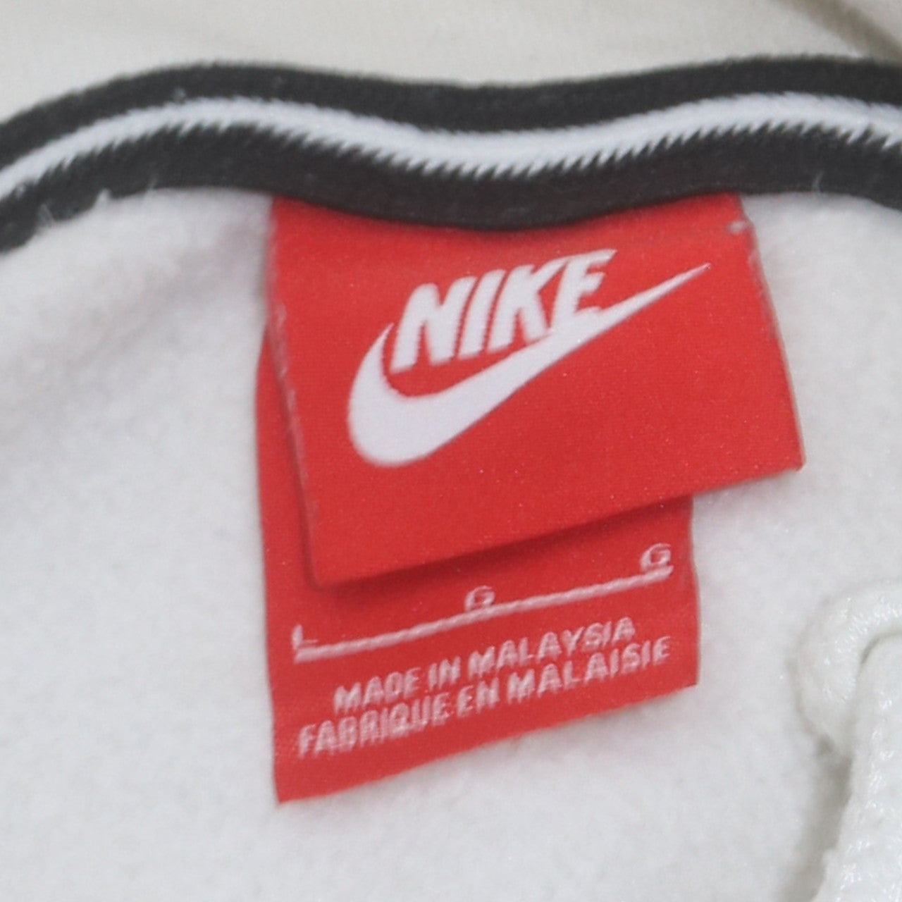 Nike Men’s White Air Pullover Hoodie L Logo Sportswear
