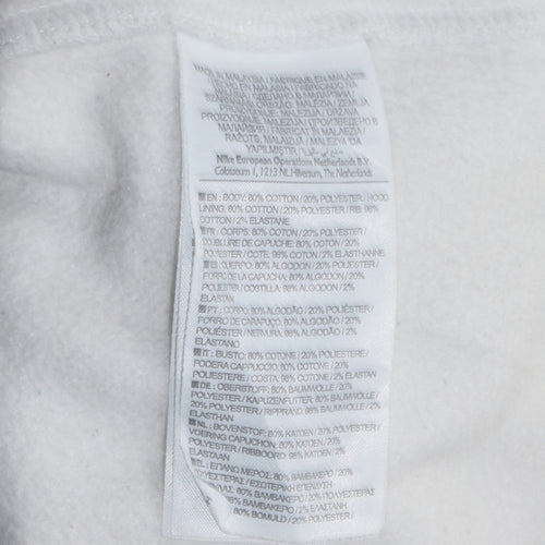 Nike Men’s White Air Pullover Hoodie L Logo Sportswear