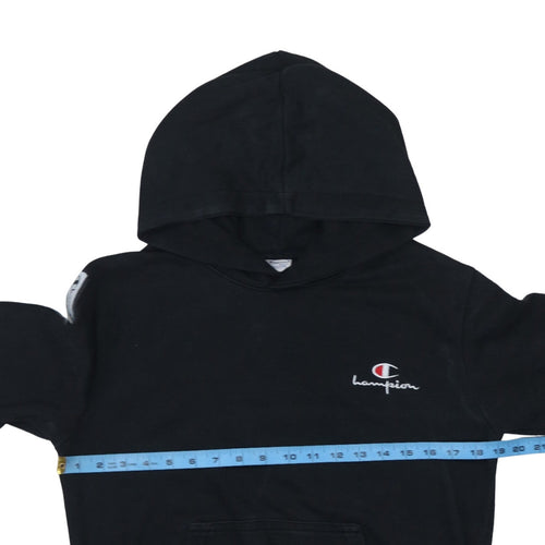 Champion Men's Black Pullover Logo Hoodie Size M