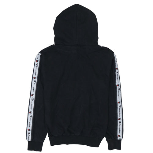 Champion Men's Black Pullover Logo Hoodie Size M