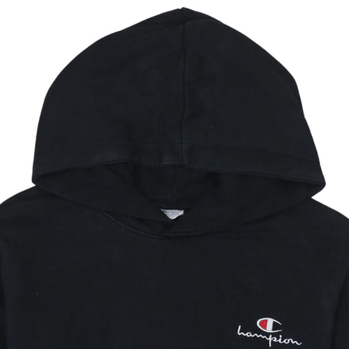 Champion Men's Black Pullover Logo Hoodie Size M