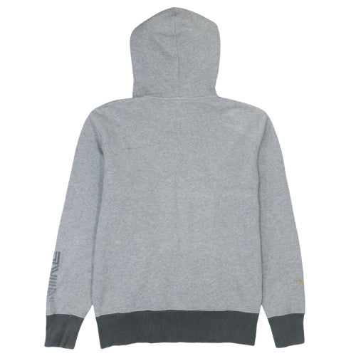 Nike Men's Grey Pullover Hoodie M Sports Logo Pocket Sweatshirt
