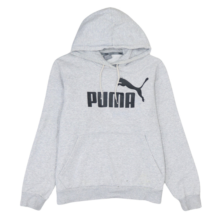 Puma Womens Grey Logo Pullover Hoodie Size 16 XL