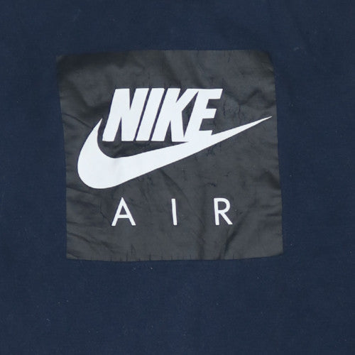 Nike Men's Blue Air Logo Crew Neck Pullover Sweatshirt Size S
