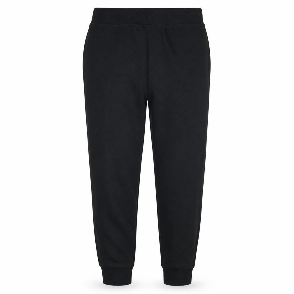Front view of Champion Men's Black Jogger Sweatpants M Fleece Regular Fit