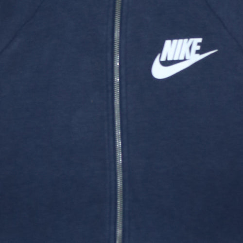 Nike Men's Blue Full Zip Hoodie Small Sports Fleece Sweatshirt