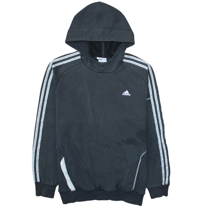 Adidas Men’s Black Pullover Hoodie Size M Sports Fleece Sweatshirt