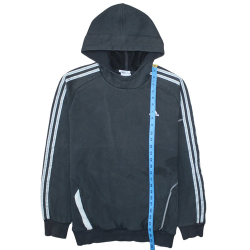 Adidas Men’s Black Pullover Hoodie Size M Sports Fleece Sweatshirt