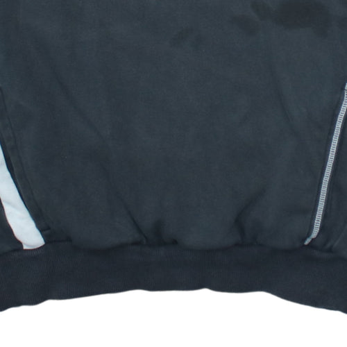 Adidas Men’s Black Pullover Hoodie Size M Sports Fleece Sweatshirt