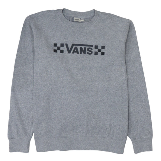Vans Men's Grey Crew Neck Pullover Sweatshirt M Regular Fit