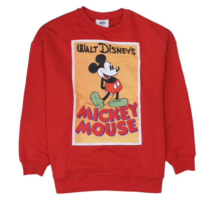 Primark Disney Women's Red Mickey Mouse Sweatshirt Size S 10/12