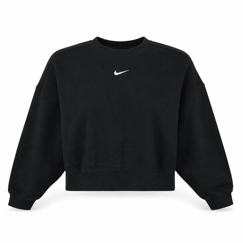 Nike Women Black XL Pullover Sweatshirt Crew Neck Logo Sportswear