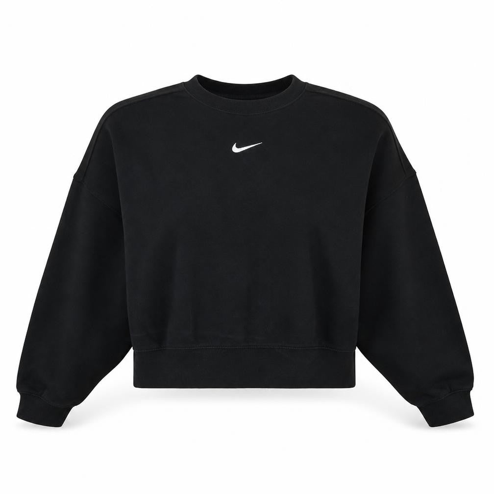 Nike Women Black XL Pullover Sweatshirt Crew Neck Logo Sportswear