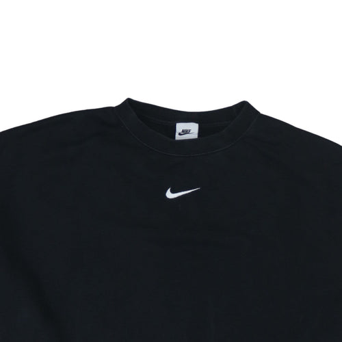 Nike Women Black XL Pullover Sweatshirt Crew Neck Logo Sportswear