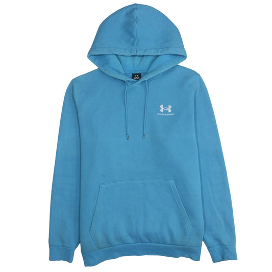 Under Armour Men's Blue Pullover Hoodie Large Cotton Blend