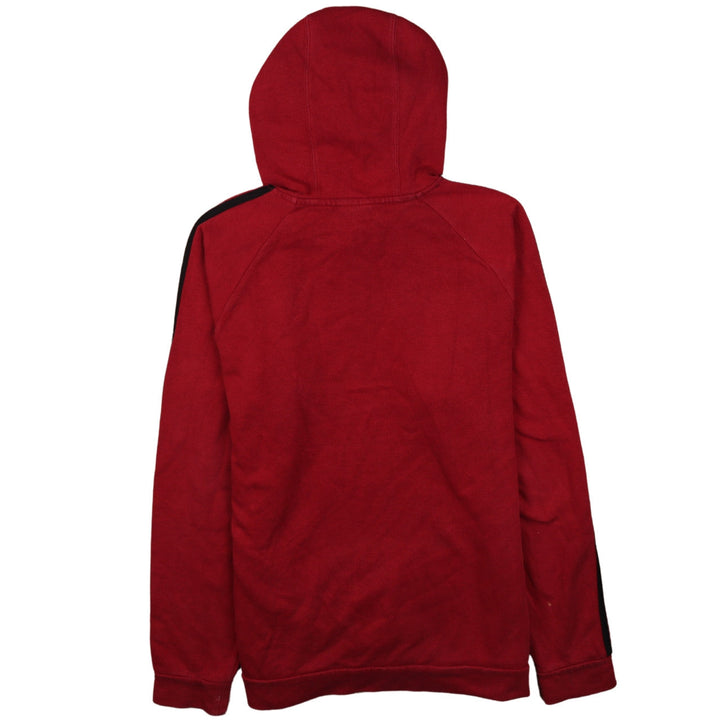 Adidas Men's Red Pullover Hoodie Medium Regular Fit Fleece