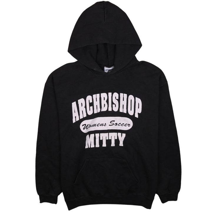 Lee Men's Black Pullover Hoodie L Logo Sports Graphic Vintage