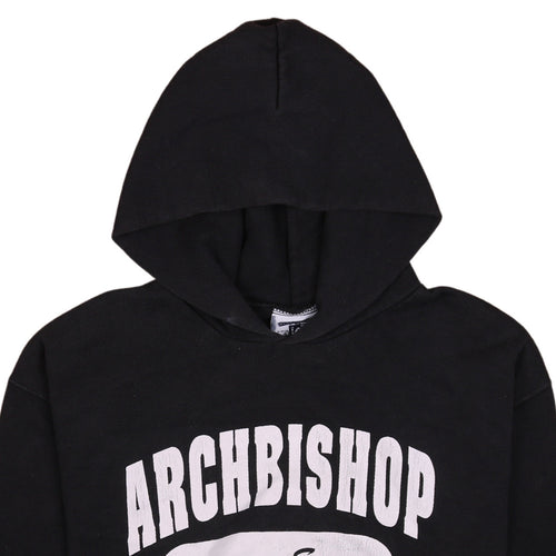 Lee Men's Black Pullover Hoodie L Logo Sports Graphic Vintage