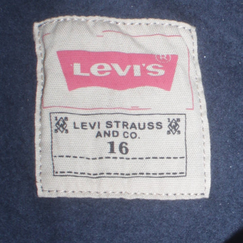Levi's Boys Blue Logo Pullover Sweatshirt Size 16 Years