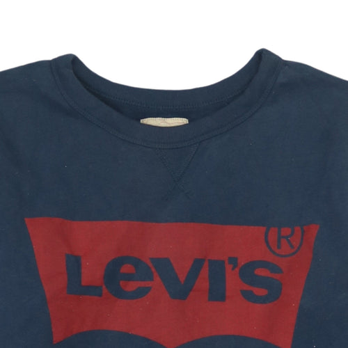 Levi's Boys Blue Logo Pullover Sweatshirt Size 16 Years