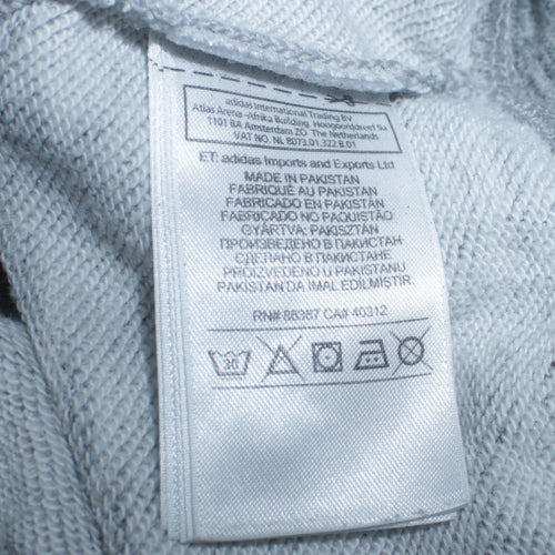 Adidas Women Grey Full Zip Hoodie Size 16 Hooded Sweatshirt