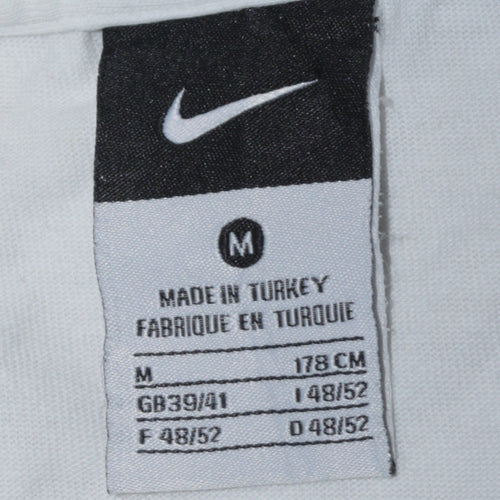 Nike Men's White Medium Ganon Baker Basketball Graphic T-Shirt