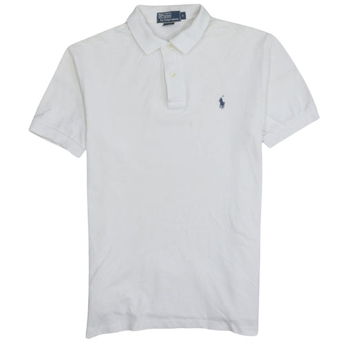 Ralph Lauren Men's White Cotton Polo Shirt Size S Classic Fit
