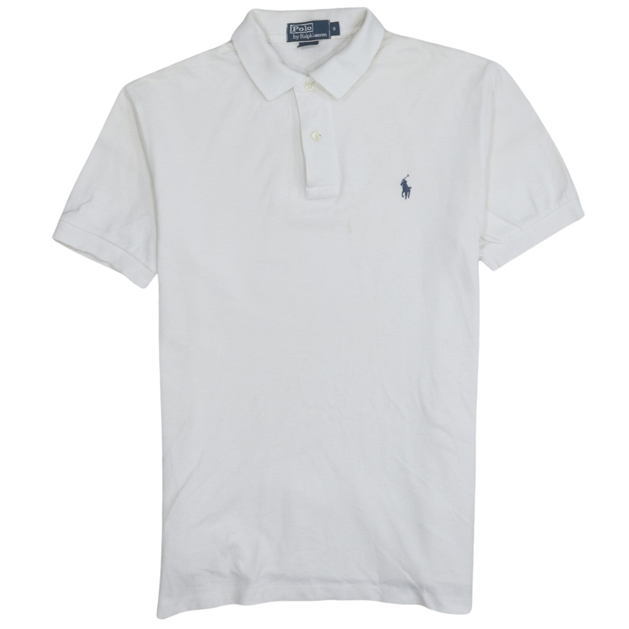 Ralph Lauren Men's White Cotton Polo Shirt Size S Classic Fit