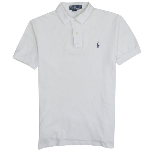 Ralph Lauren Men's White Cotton Polo Shirt Size S Classic Fit
